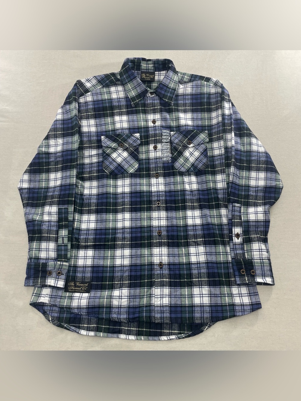 NEW The Vermont Flannel Co Tartan Plaid Shirt XL Lumberjack Heritage Cozy USA